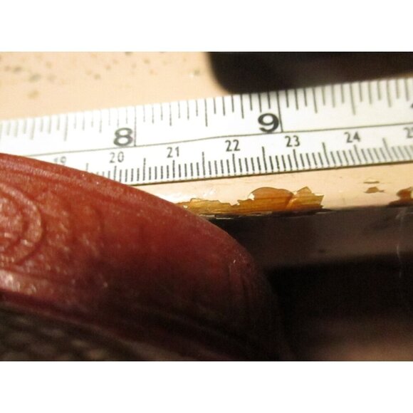 Vintage Womens Sandals 7 US 24 mexico Sandak Molded Rubber Brown Isabel NOS - Picture 8 of 10